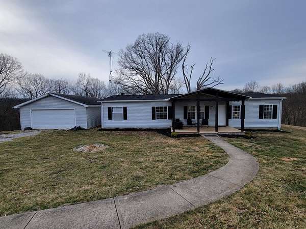5.5 Acres of Land with Home for Sale in Owenton, Kentucky