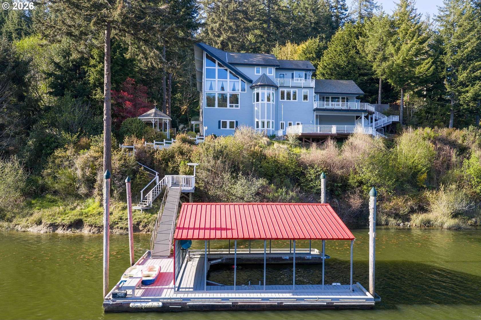 3.14 Acres of Land with Home for Sale in Lakeside, Oregon