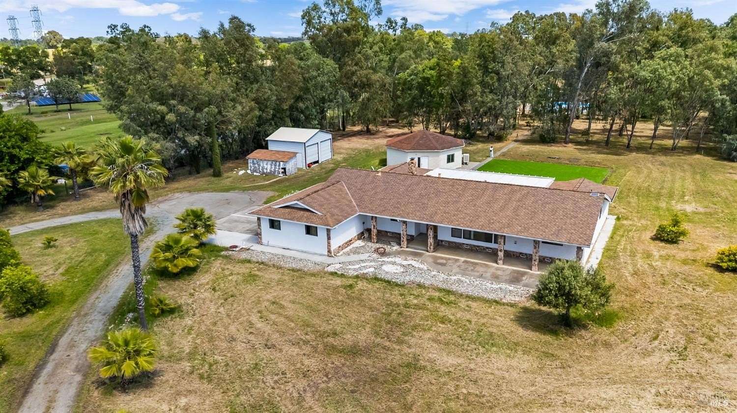5 Acres of Land with Home for Sale in Vacaville, California
