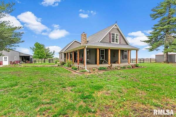 1.5 Acres of Land with Home for Sale in Rochester, Illinois