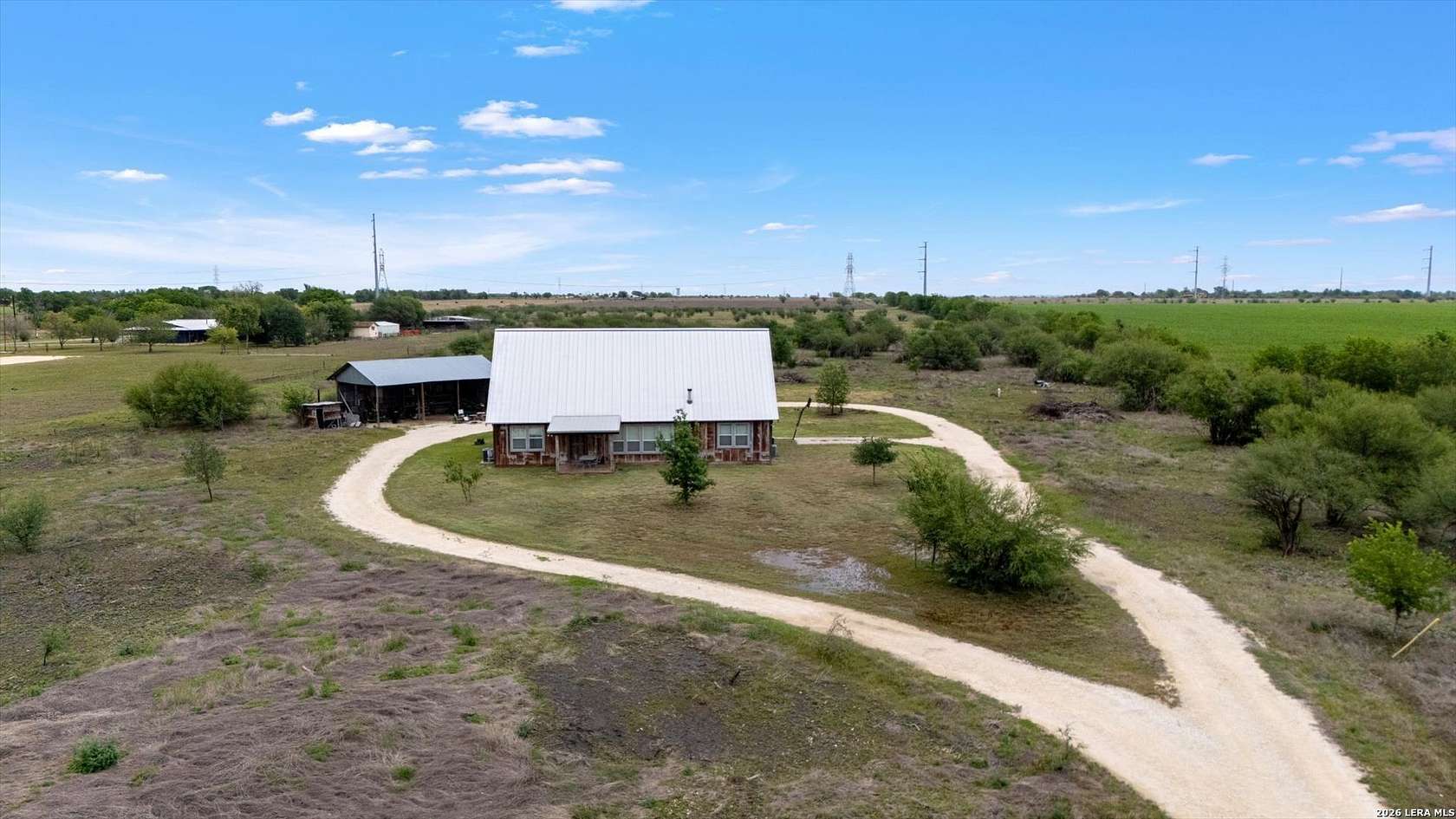 16 Acres of Land with Home for Sale in Marion, Texas