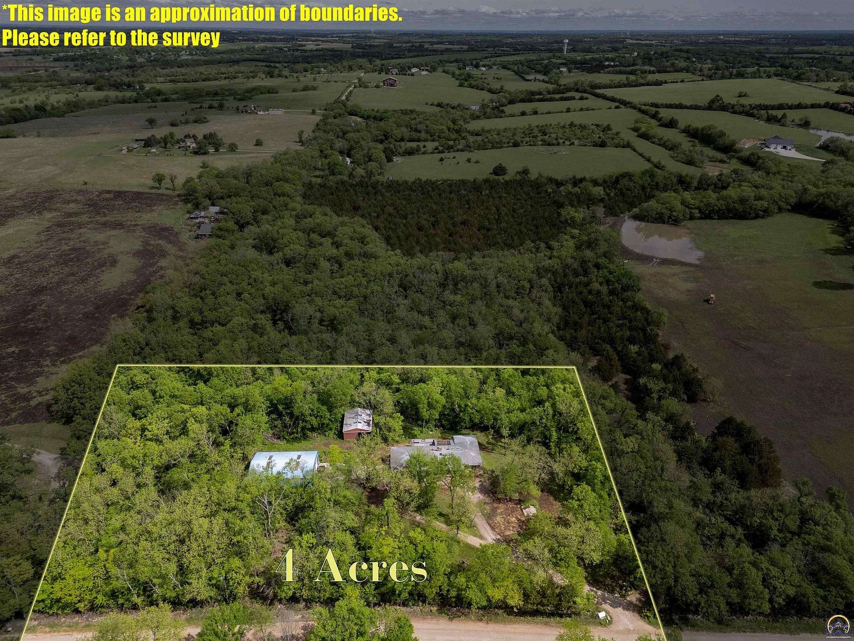 4 Acres of Land with Home for Sale in Auburn, Kansas