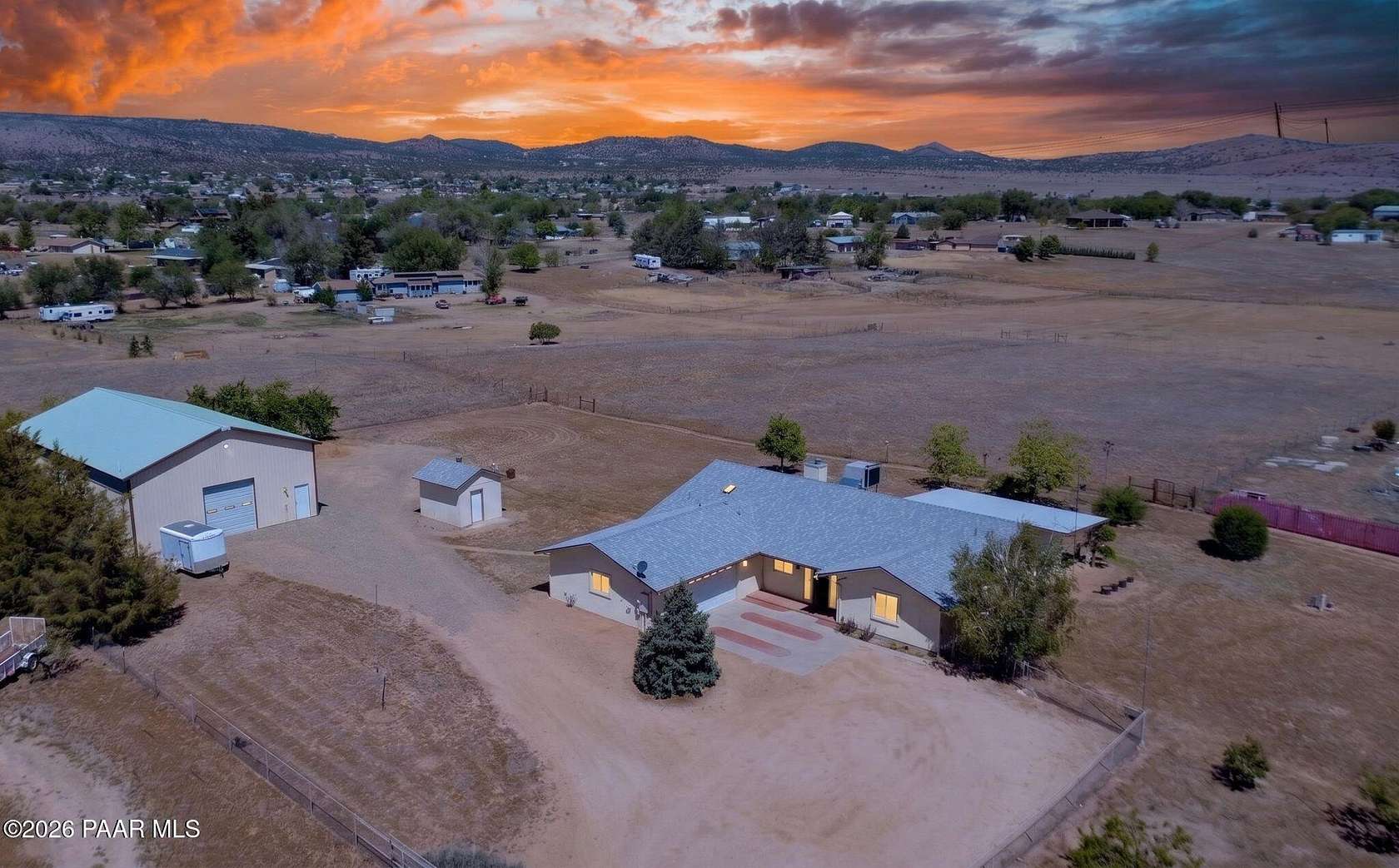 3.78 Acres of Land with Home for Sale in Chino Valley, Arizona