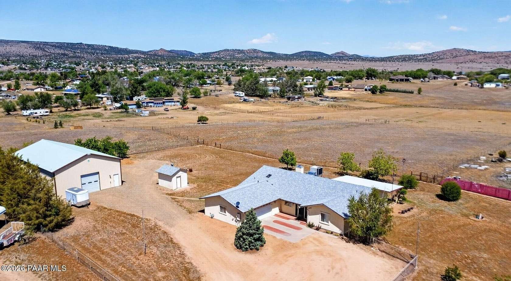 3.78 Acres of Land with Home for Sale in Chino Valley, Arizona