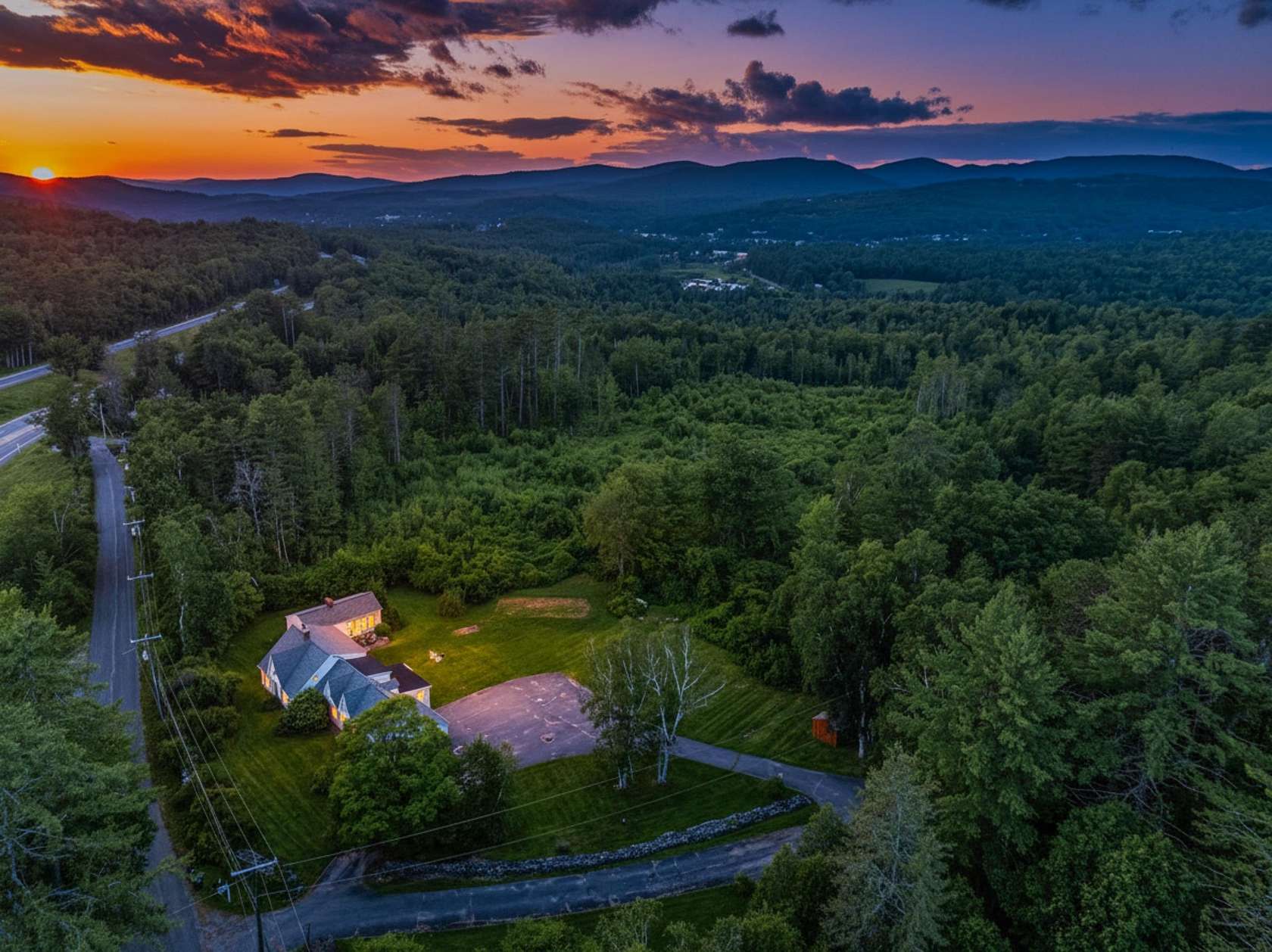 5.49 Acres of Land with Home for Sale in Bethlehem, New Hampshire
