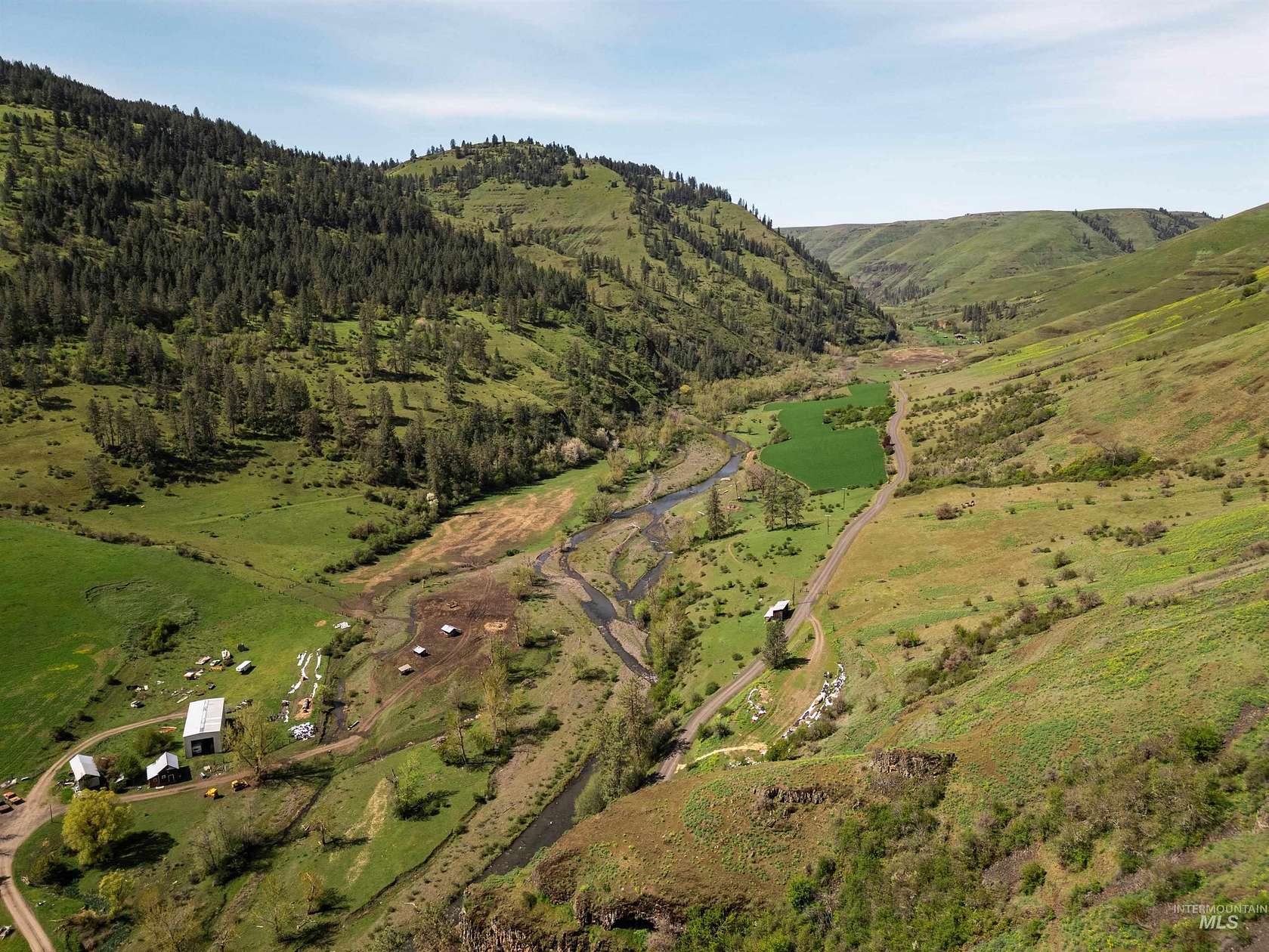 1,085 Acres of Agricultural Land with Home for Sale in Stites, Idaho