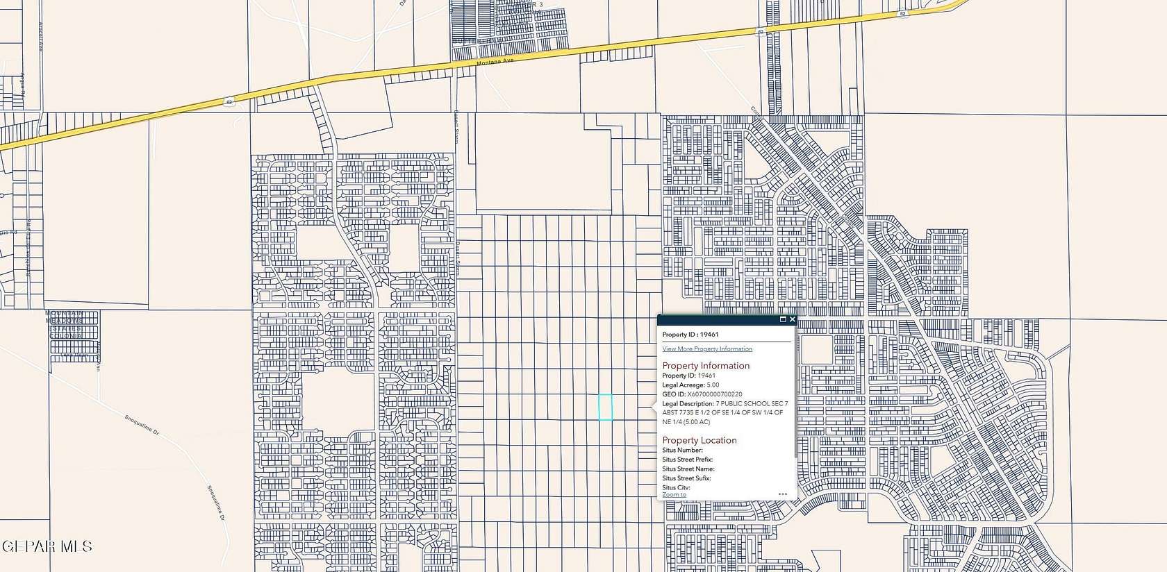 5 Acres of Residential Land for Sale in El Paso, Texas