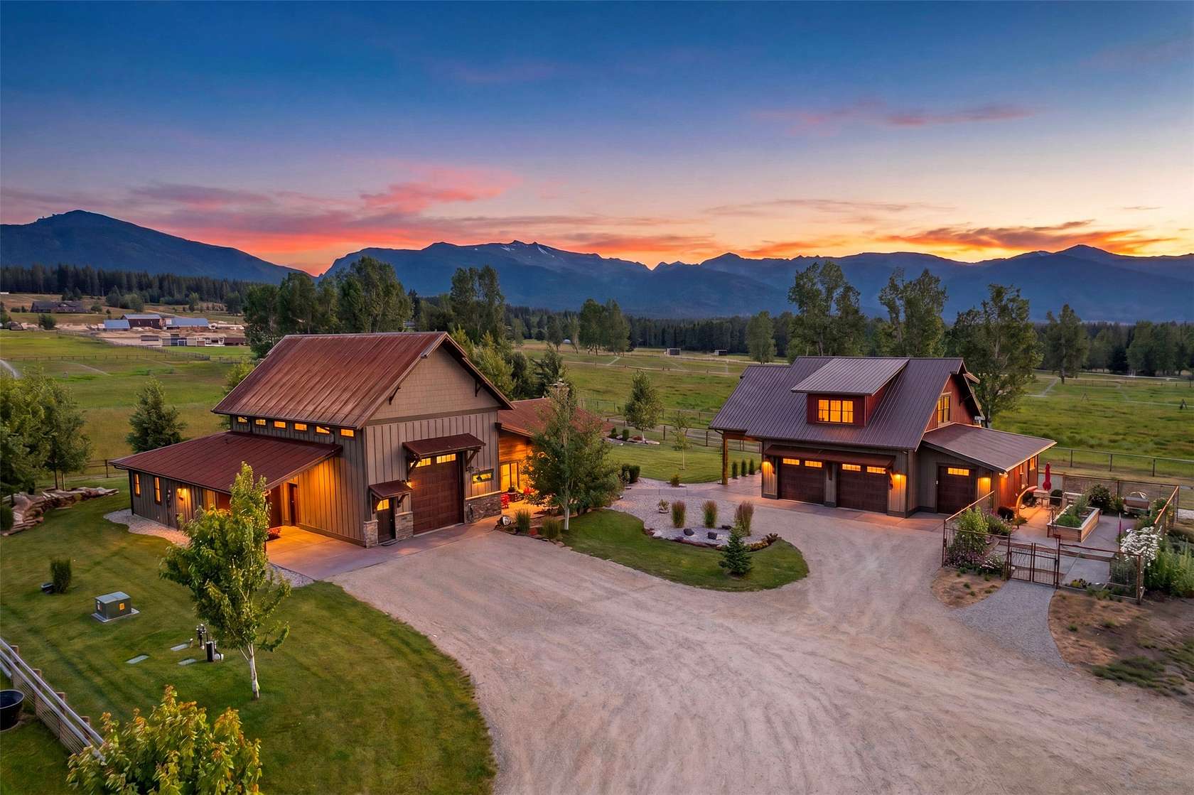 10.8 Acres of Land with Home for Sale in Victor, Montana