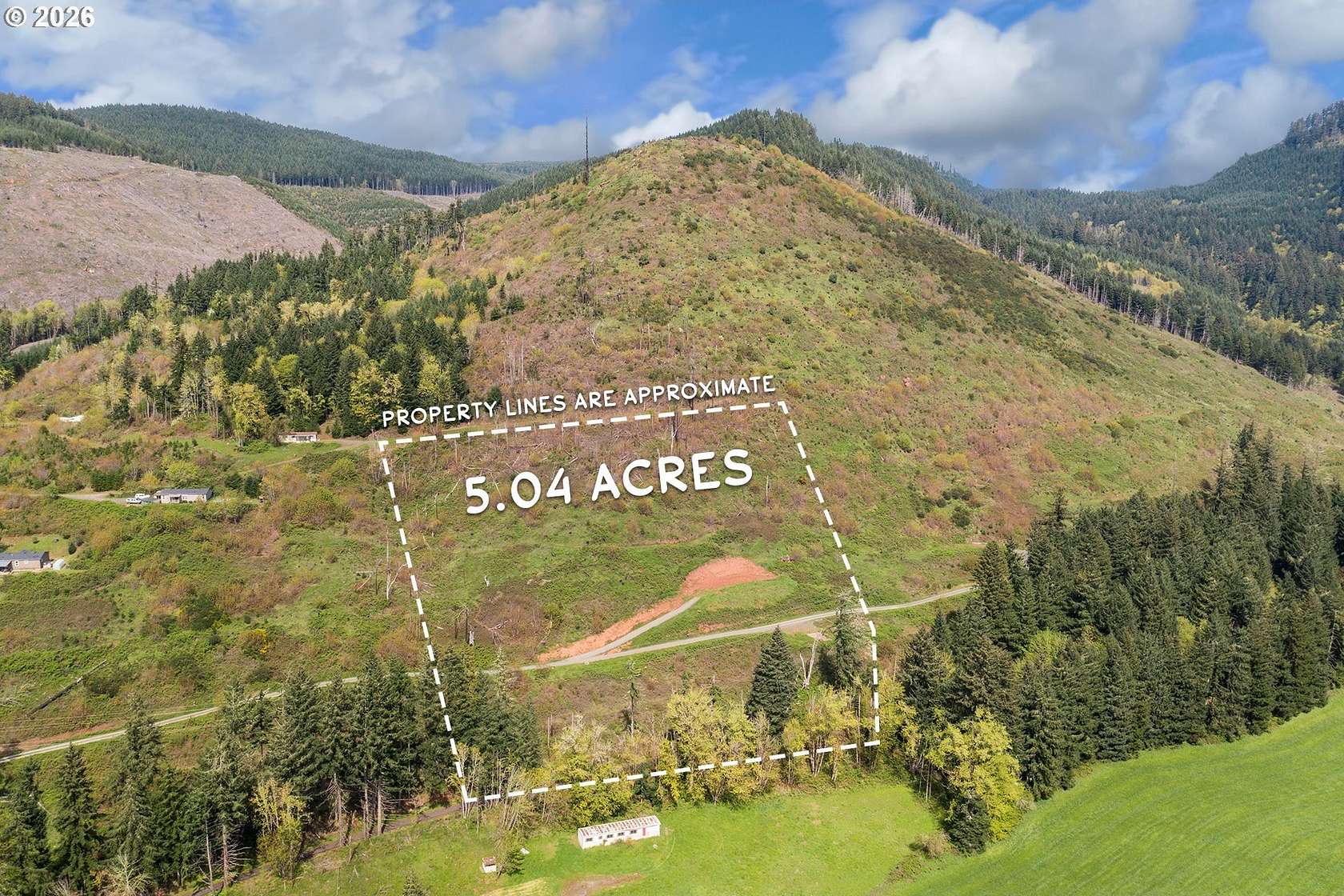 5 Acres of Residential Land for Sale in Cottage Grove, Oregon
