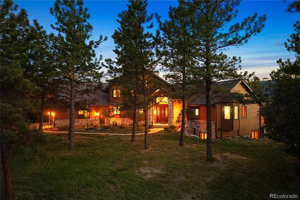 20.3 Acres of Land with Home for Sale in Larkspur, Colorado