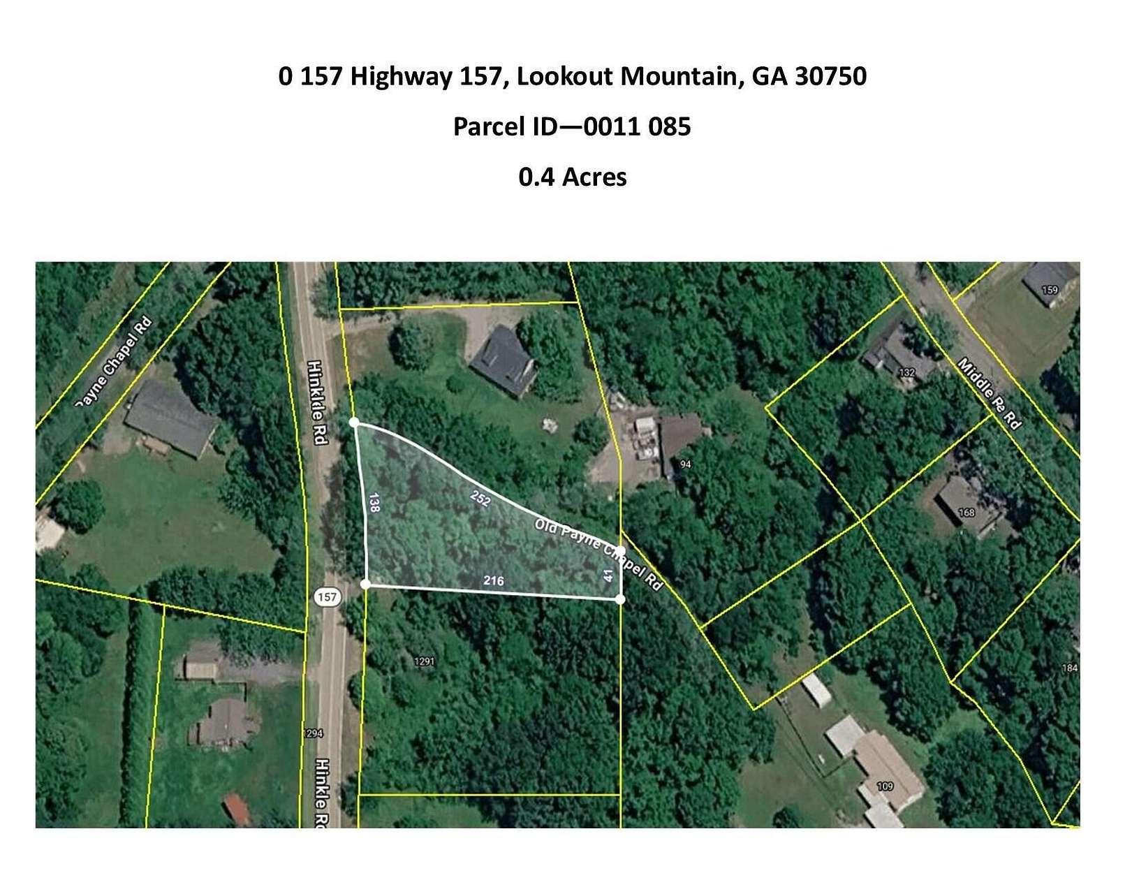 0.4 Acres of Residential Land for Sale in Lookout Mountain, Georgia