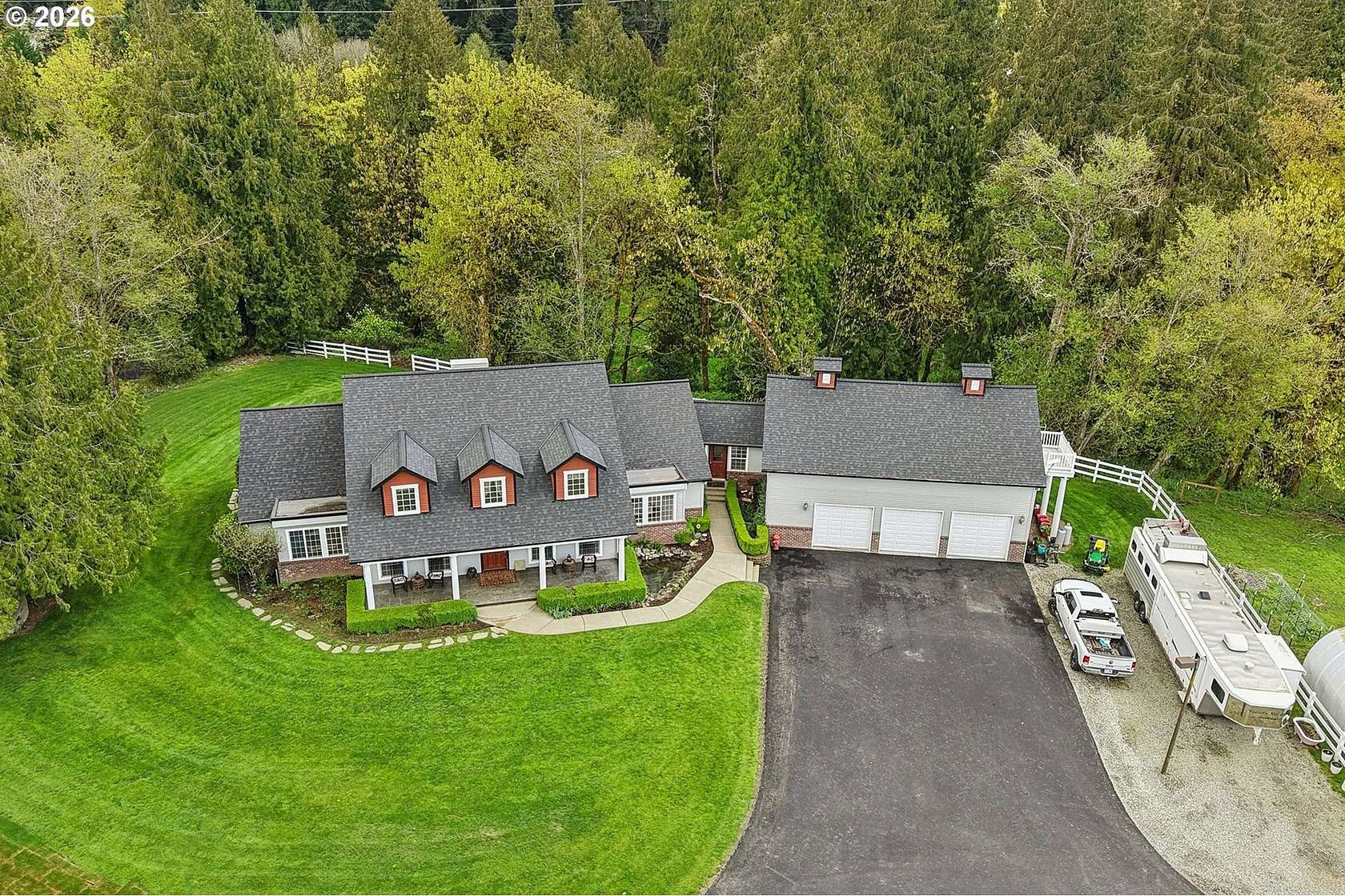 26.6 Acres of Agricultural Land with Home for Sale in Ridgefield, Washington