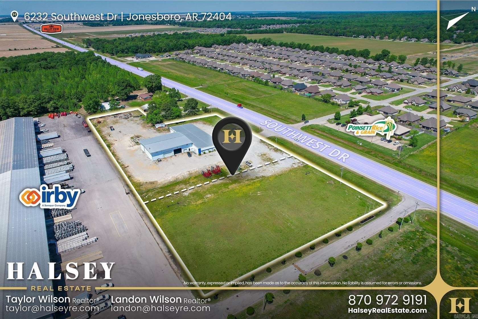 3.66 Acres of Improved Commercial Land for Sale in Jonesboro, Arkansas