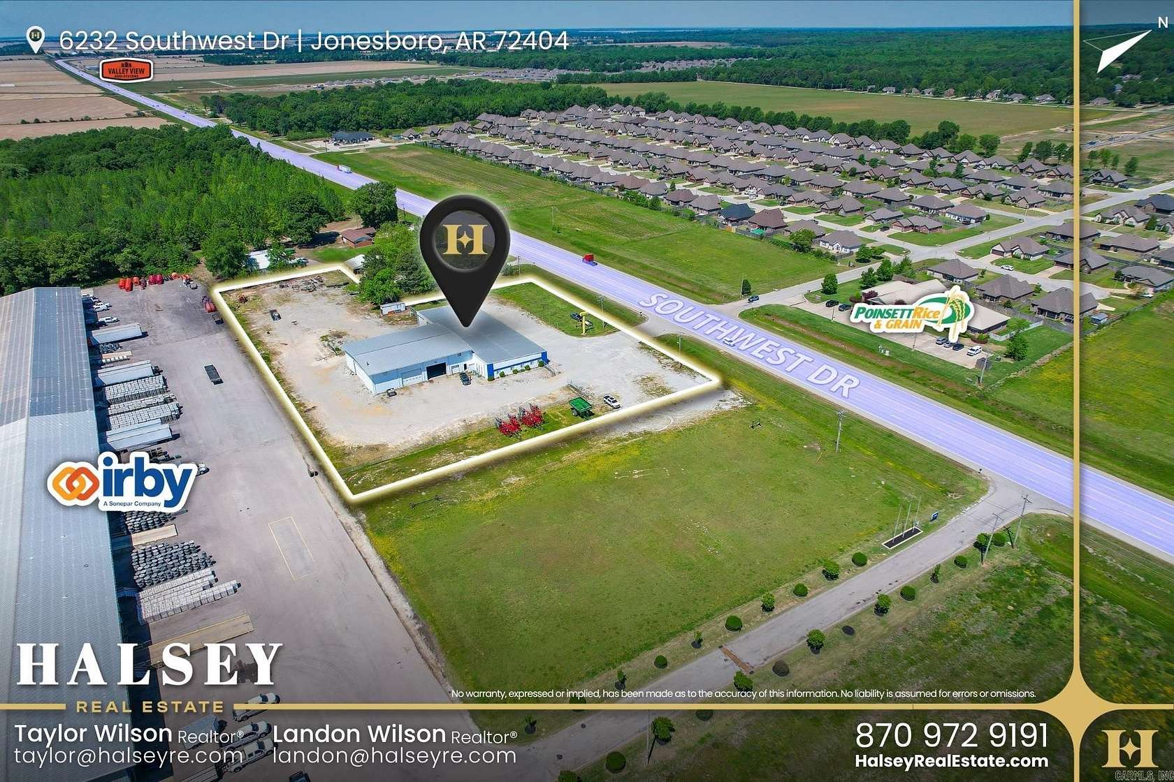 3.66 Acres of Improved Commercial Land for Lease in Jonesboro, Arkansas