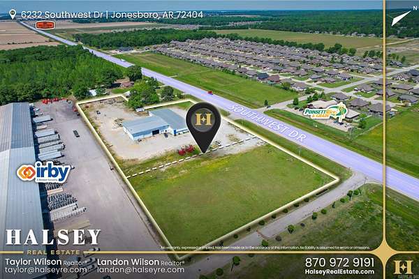 2 Acres of Commercial Land for Sale in Jonesboro, Arkansas