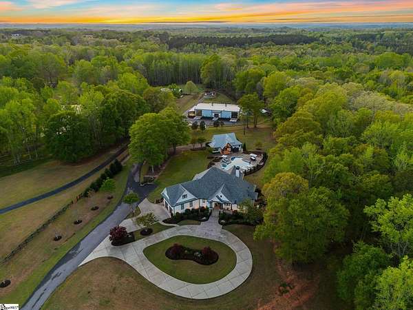 26.8 Acres of Land with Home for Sale in Fountain Inn, South Carolina