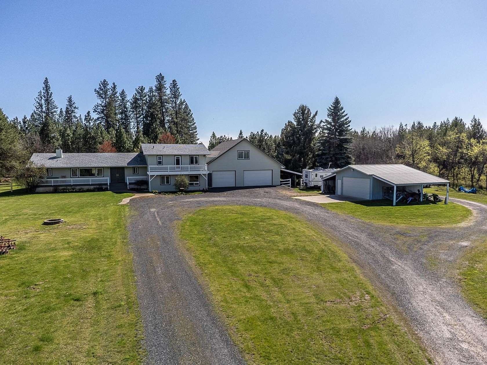 10 Acres of Land with Home for Sale in Colbert, Washington