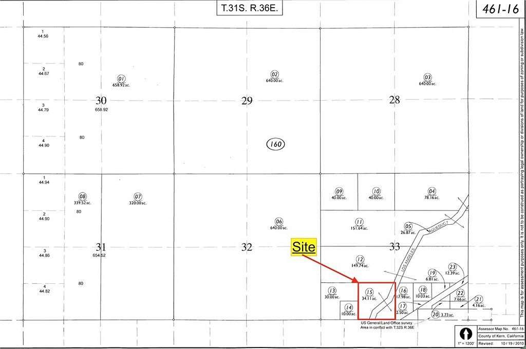 34.1 Acres of Land for Sale in Mojave, California