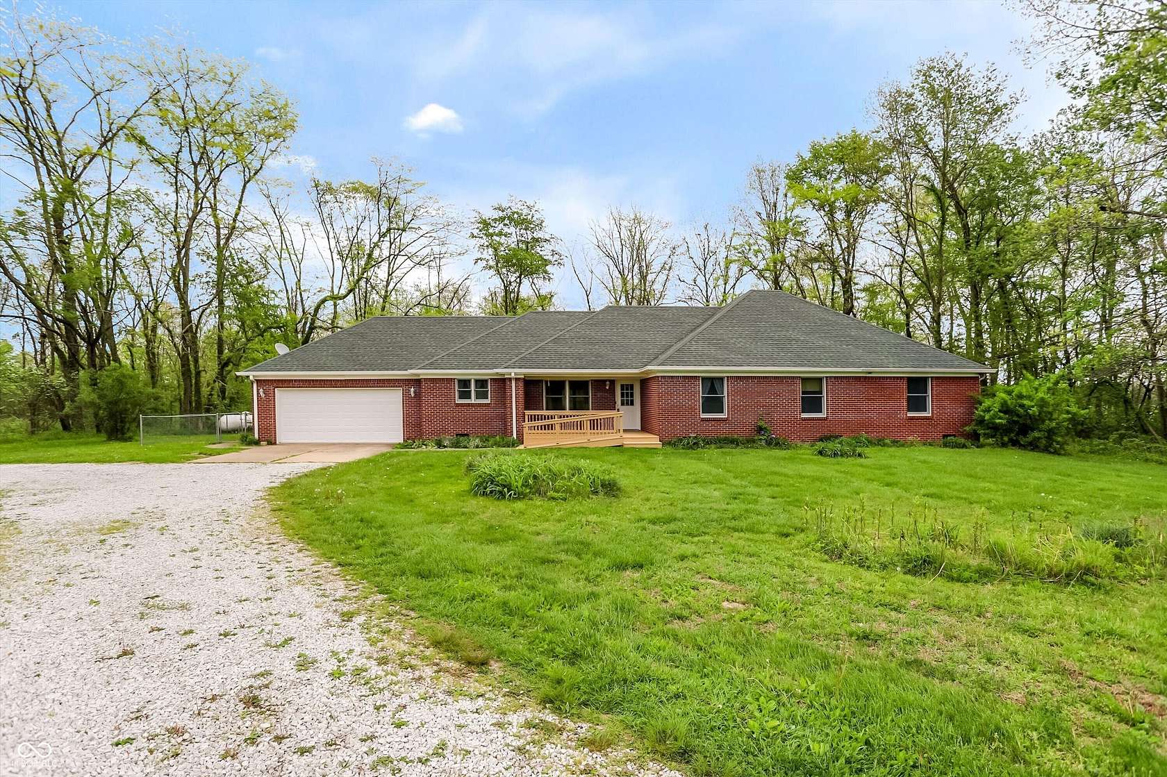9.66 Acres of Land with Home for Sale in Danville, Indiana