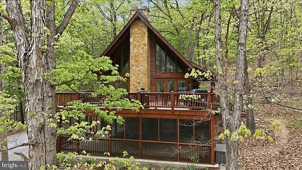 15.5 Acres of Recreational Land with Home for Sale in Paw Paw, West Virginia