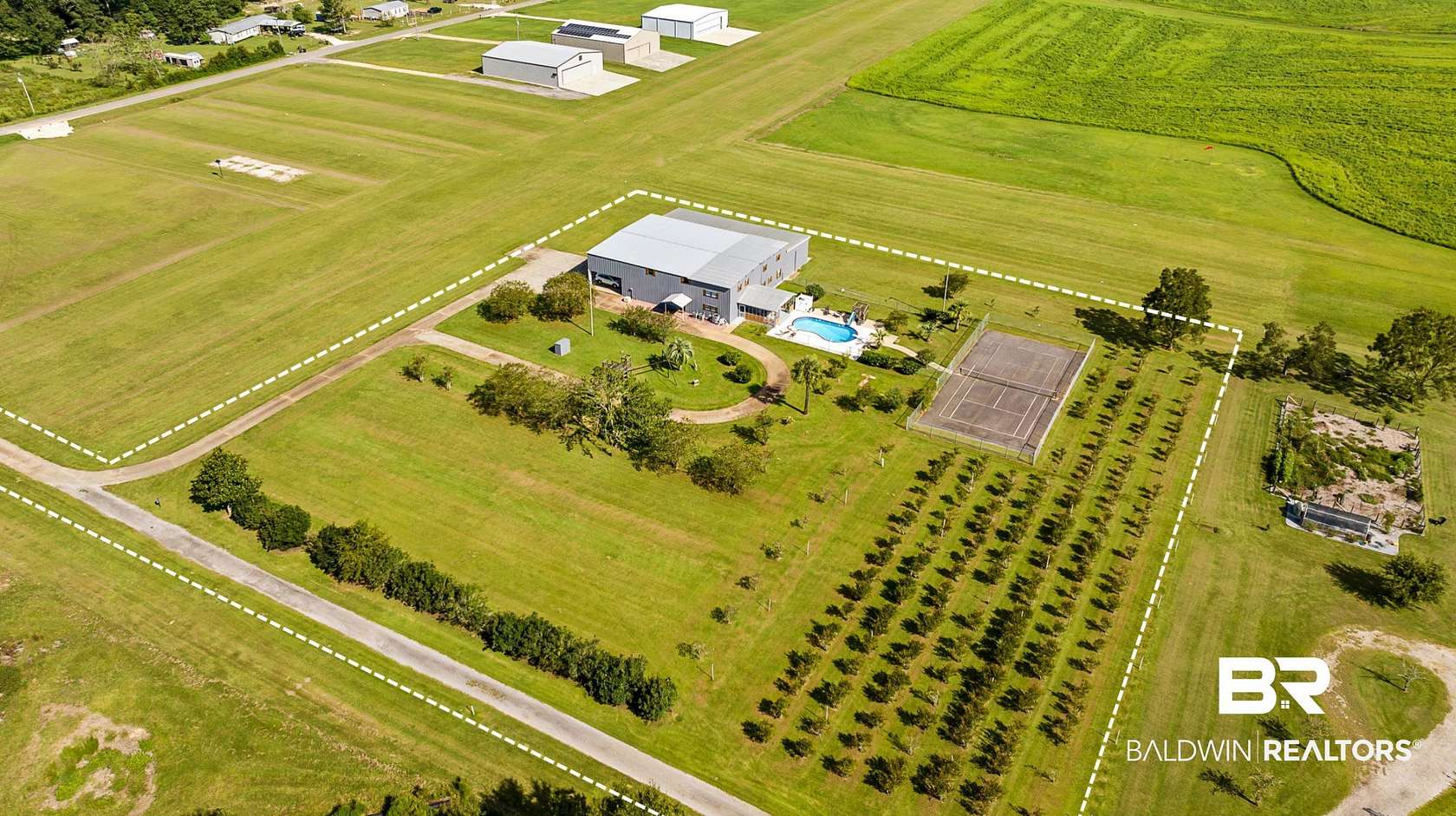 3.44 Acres of Land with Home for Sale in Robertsdale, Alabama
