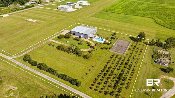 3.44 Acres of Land with Home for Sale in Robertsdale, Alabama