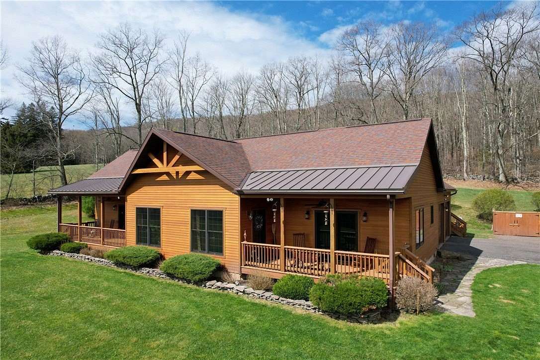 6.9 Acres of Land with Home for Sale in Margaretville, New York