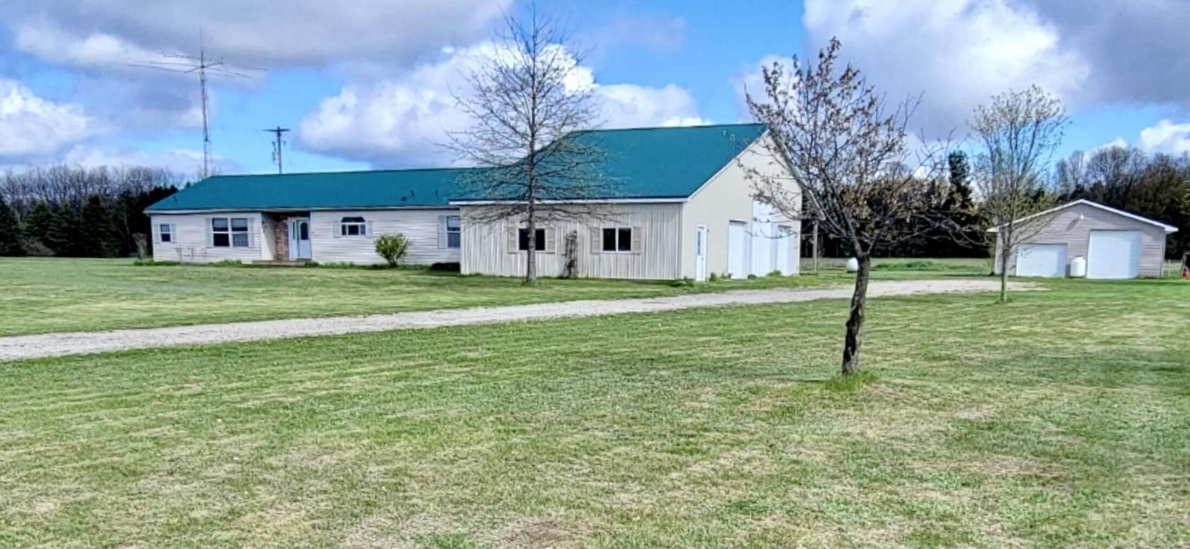 4.42 Acres of Land with Home for Sale in Edmore, Michigan