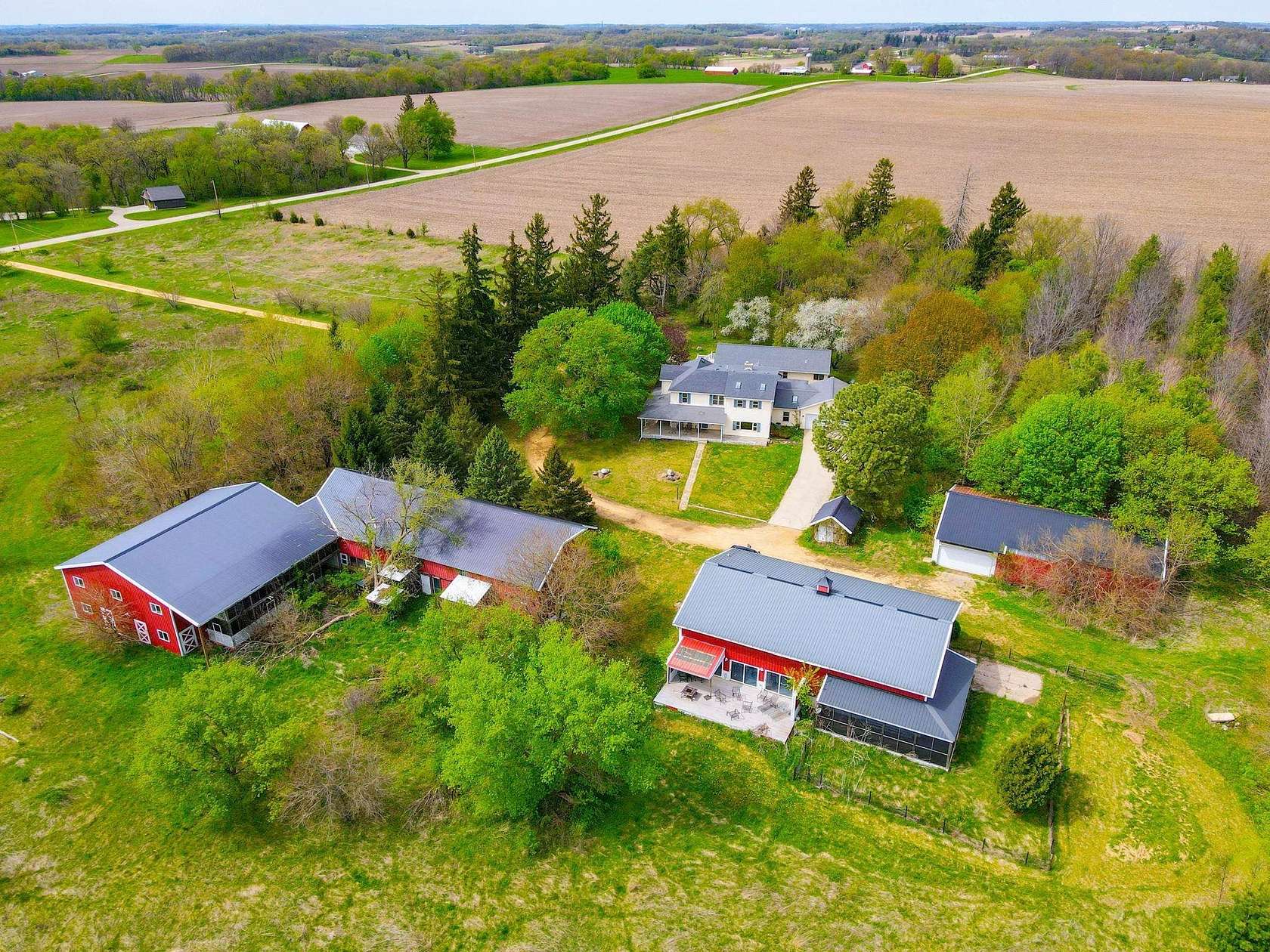 20 Acres of Land with Home for Sale in Stoughton, Wisconsin