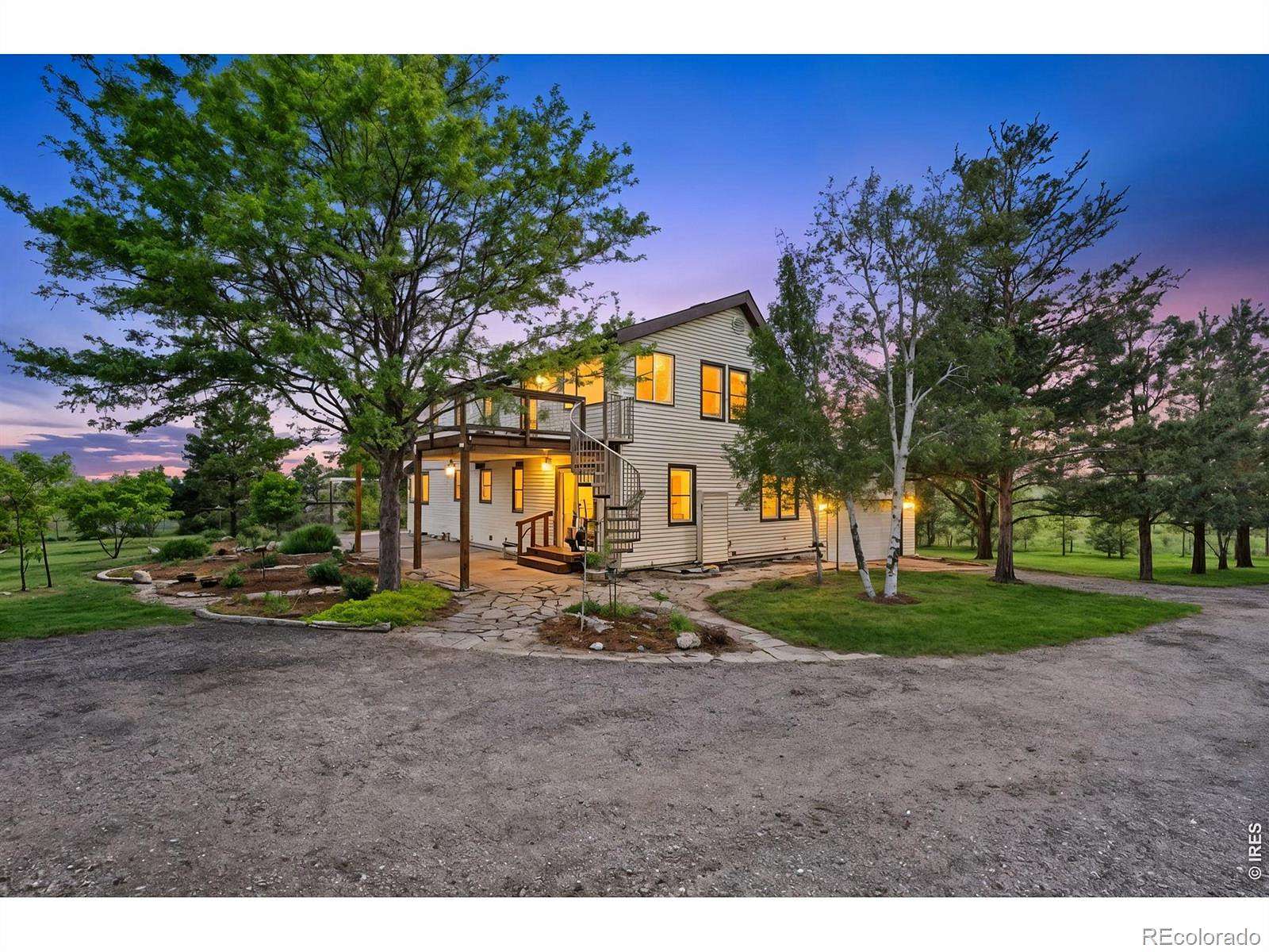 4.87 Acres of Land with Home for Sale in Loveland, Colorado