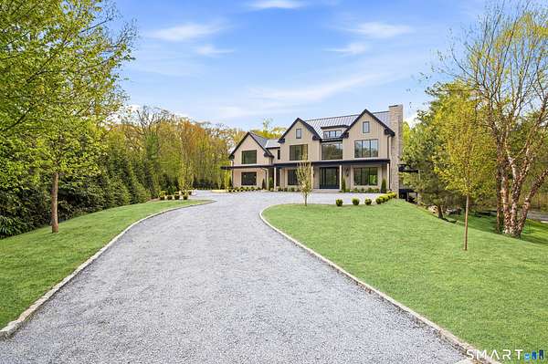 2.25 Acres of Land with Home for Sale in New Canaan, Connecticut