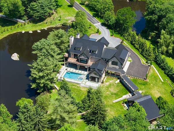2.25 Acres of Land with Home for Sale in New Canaan, Connecticut