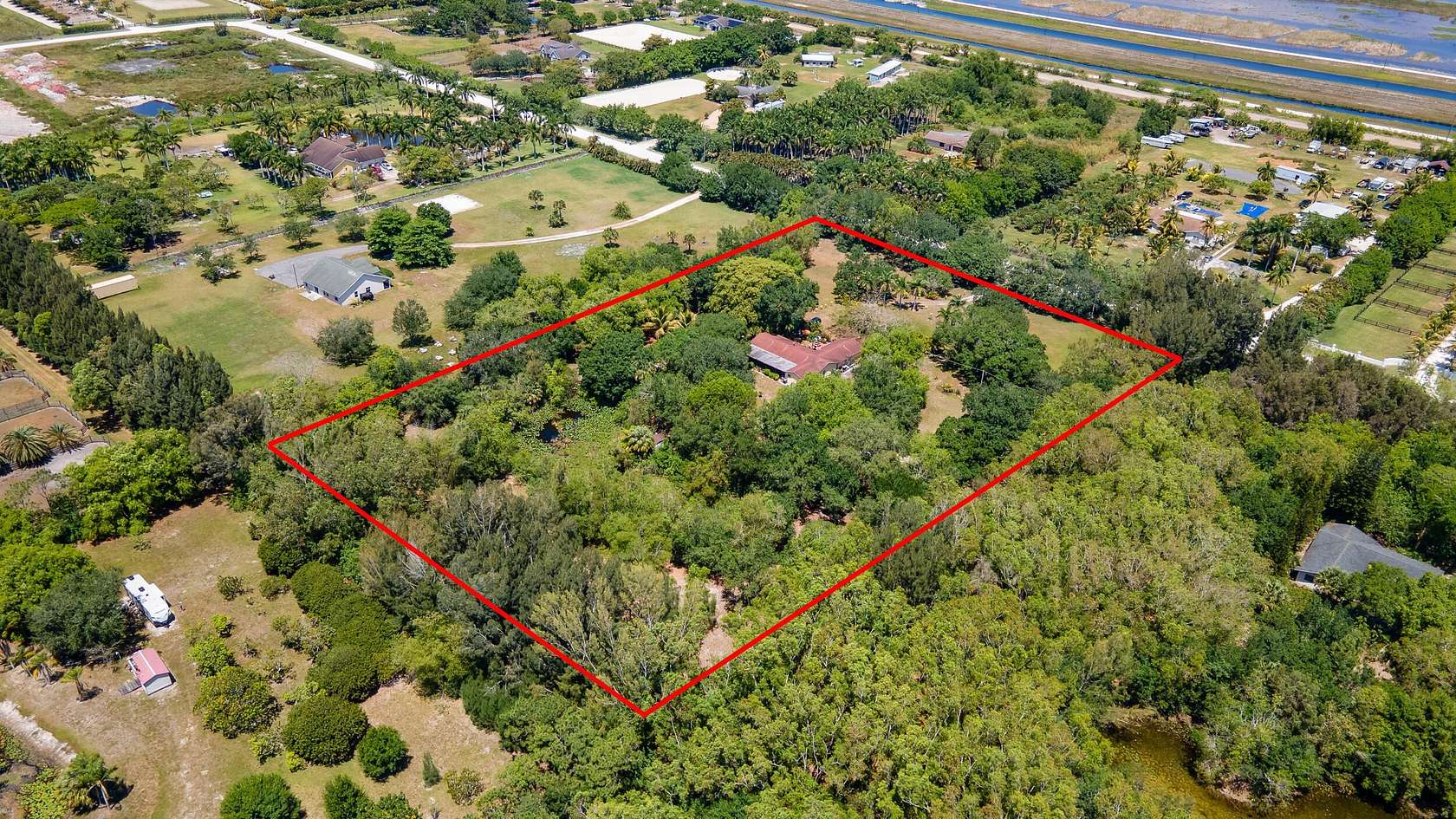 5 Acres of Land with Home for Sale in Wellington, Florida