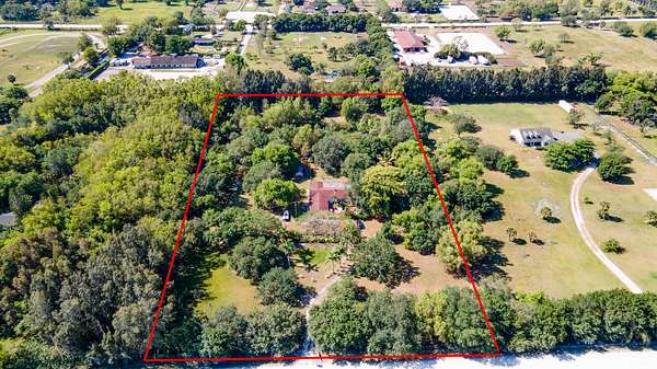 5 Acres of Land with Home for Sale in Wellington, Florida
