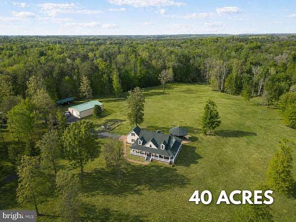 40 Acres of Recreational Land with Home for Sale in Spotsylvania, Virginia