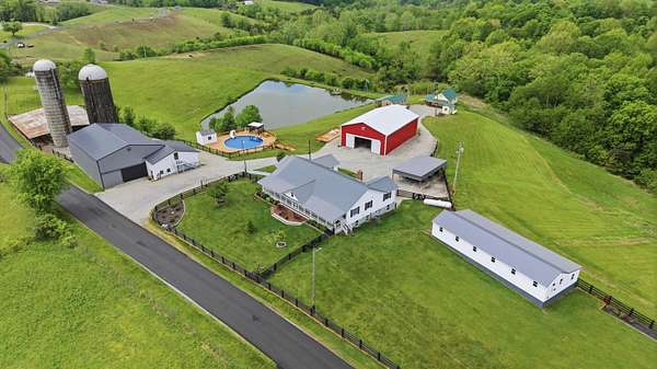 10.8 Acres of Land with Home for Sale in Willisburg, Kentucky