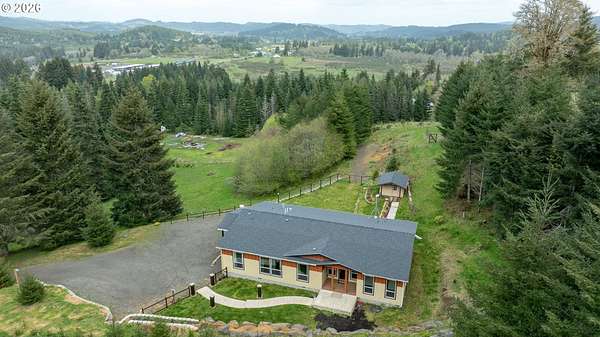 5 Acres of Land with Home for Sale in Grand Ronde, Oregon