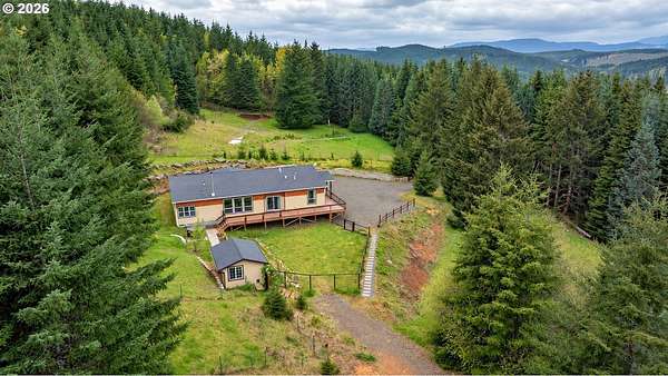 5 Acres of Land with Home for Sale in Grand Ronde, Oregon