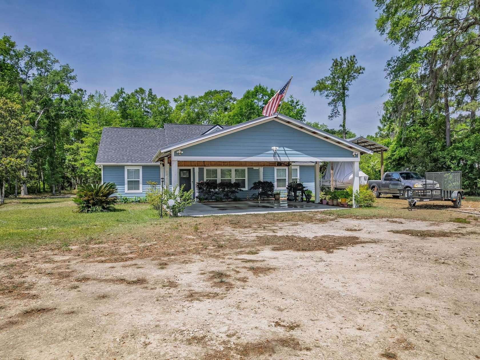 2 Acres of Land with Home for Sale in Crawfordville, Florida