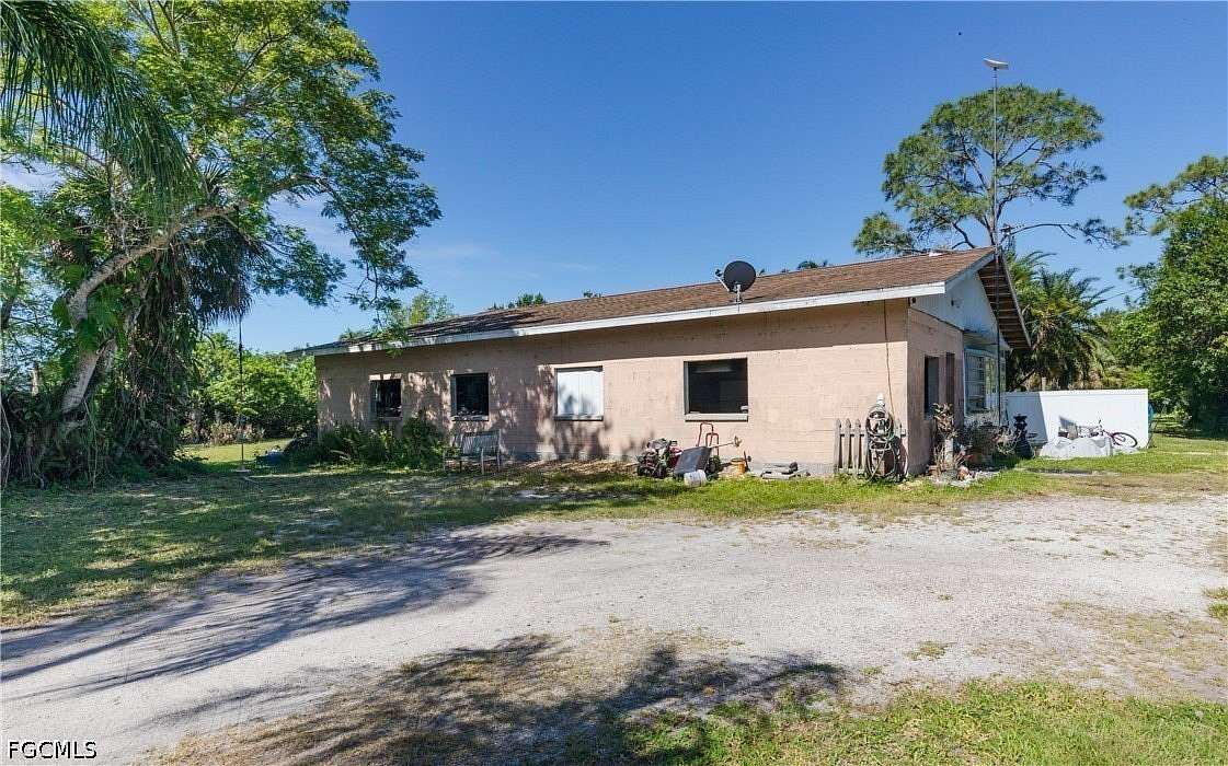 5.25 Acres of Land with Home for Sale in North Fort Myers, Florida