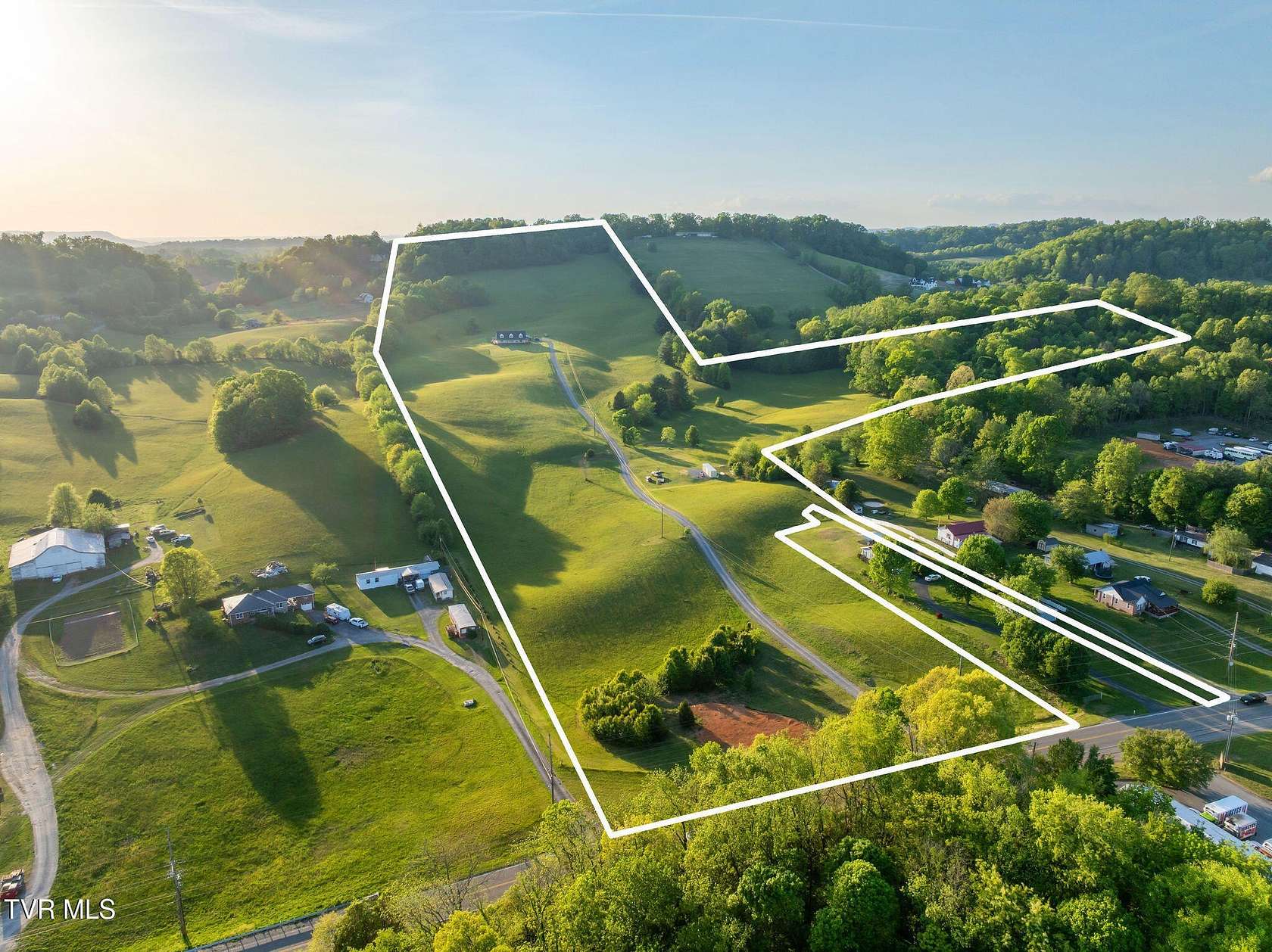 51.7 Acres of Land with Home for Sale in Blountville, Tennessee
