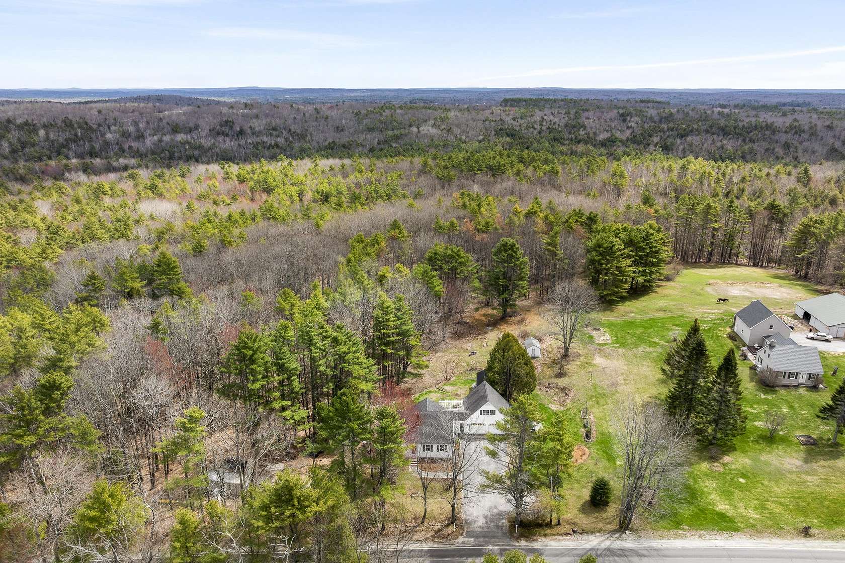 15 Acres of Recreational Land with Home for Sale in Litchfield Town, Maine