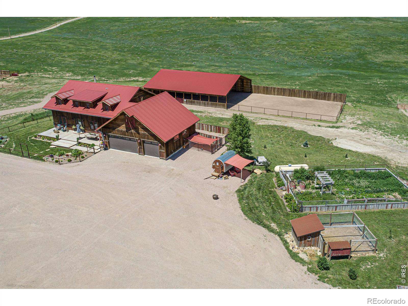 34.4 Acres of Agricultural Land with Home for Sale in Nunn, Colorado