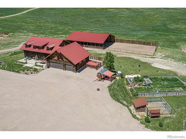 34.4 Acres of Agricultural Land with Home for Sale in Nunn, Colorado