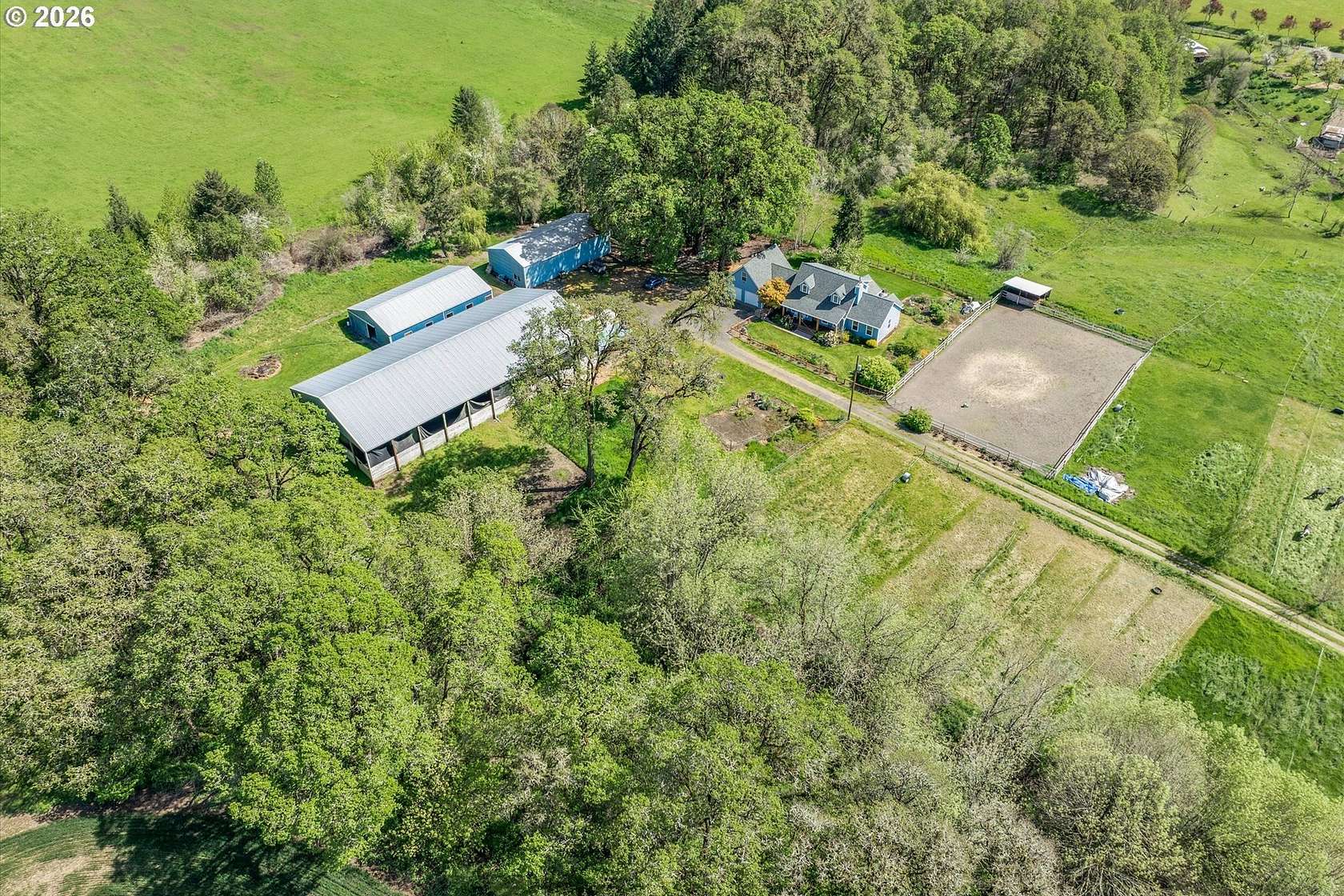 40.3 Acres of Agricultural Land with Home for Sale in Gaston, Oregon