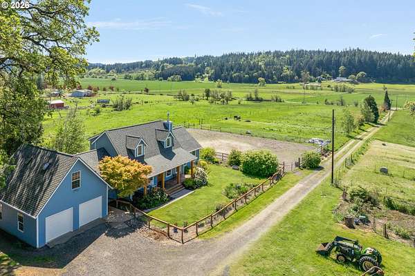 40.3 Acres of Agricultural Land with Home for Sale in Gaston, Oregon