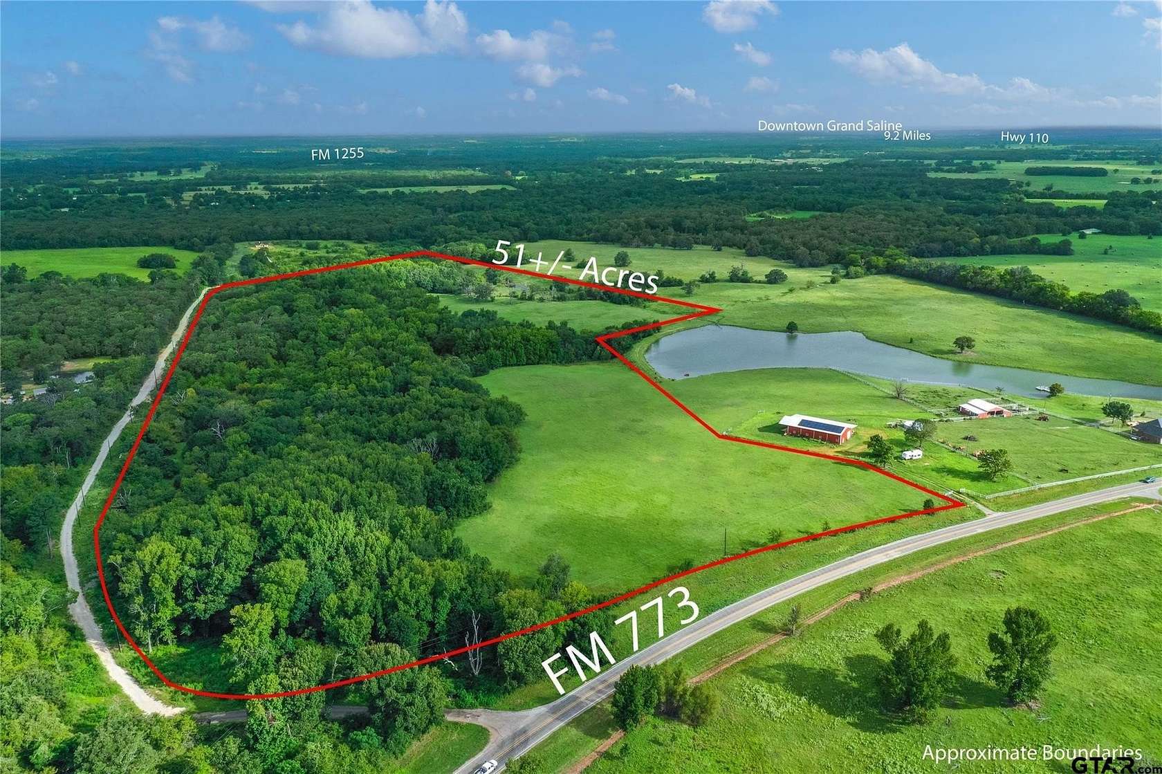 51 Acres of Land for Sale in Grand Saline, Texas
