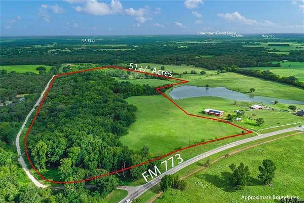 51 Acres of Land for Sale in Grand Saline, Texas