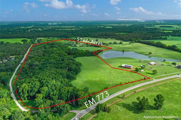 51 Acres of Land for Sale in Grand Saline, Texas
