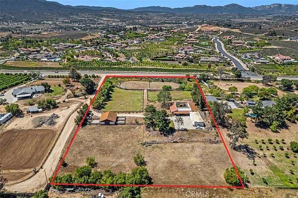 4.67 Acres of Land with Home for Sale in Temecula, California